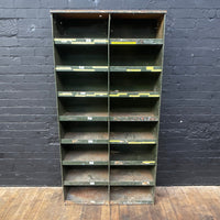 Industrial powerhouse props prop rental hire vintage movie film set dec engineers shelving pigeonholes shelves