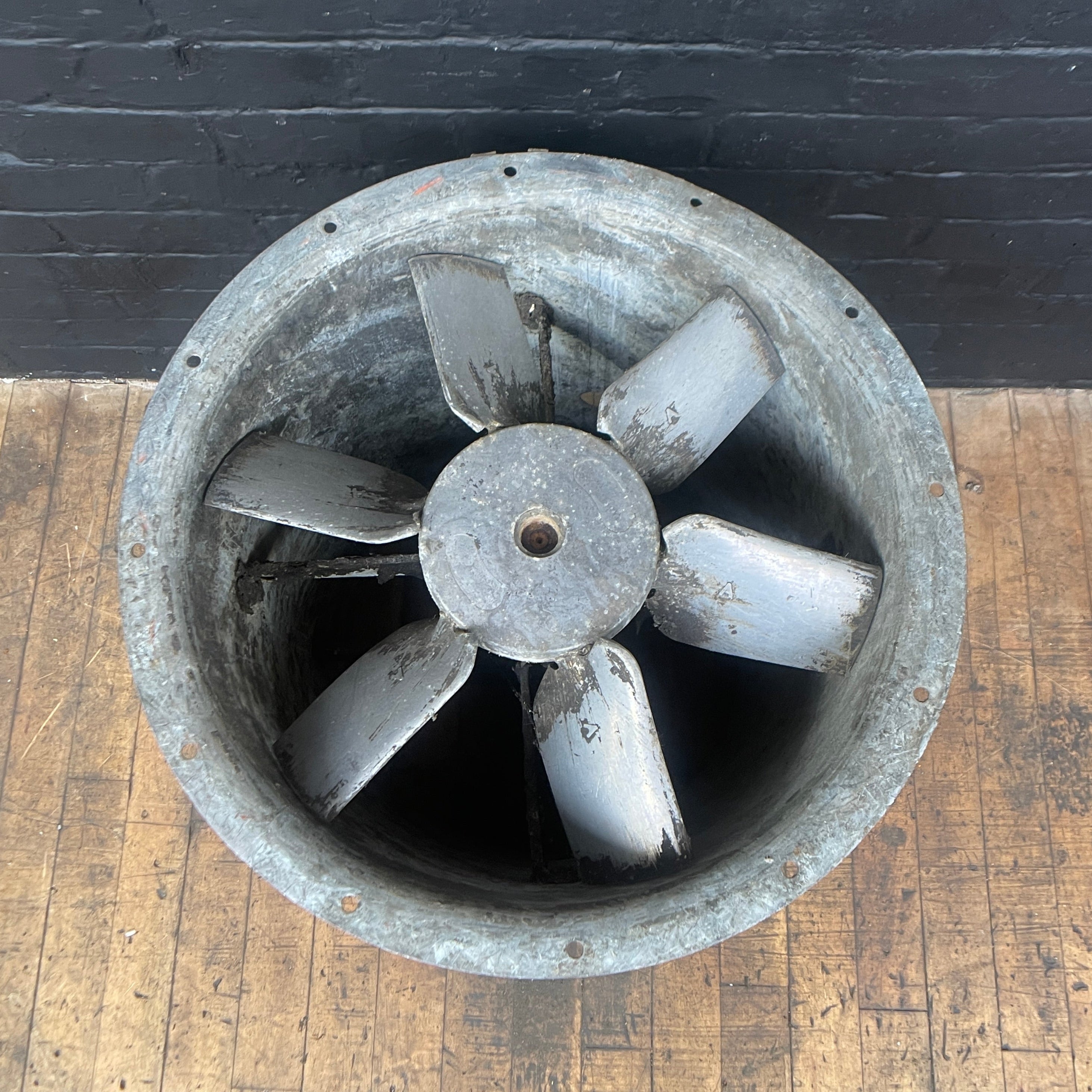 Industrial powerhouse props prop rental hire vintage movie film set dec extraction fan galvanised 1