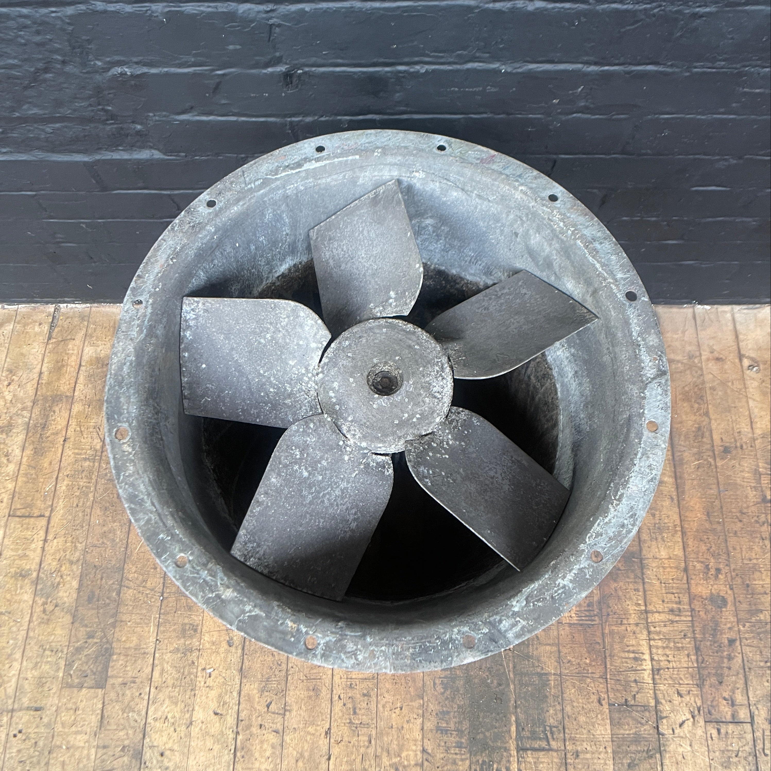 Industrial powerhouse props prop rental hire vintage movie film set dec extraction fan galvanised 5