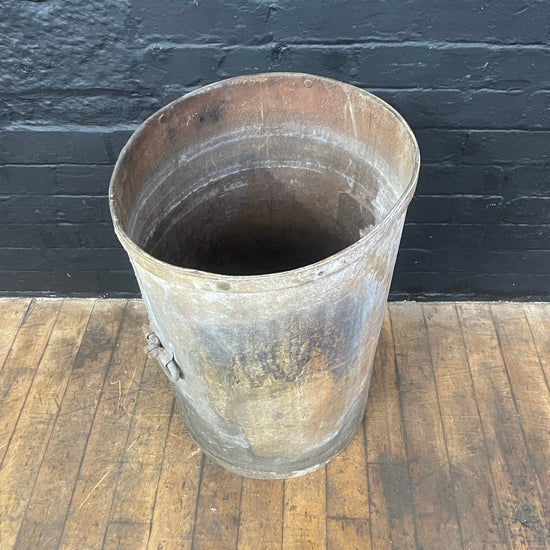 Galvanised bin with handles Qty 1
