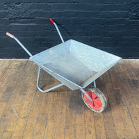 Industrial powerhouse props prop rental hire vintage movie film set dec galvanised wheel barrow old red silver 1