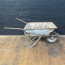 Industrial powerhouse props prop rental hire vintage movie film set dec galvanised wheel barrow old red silver battered