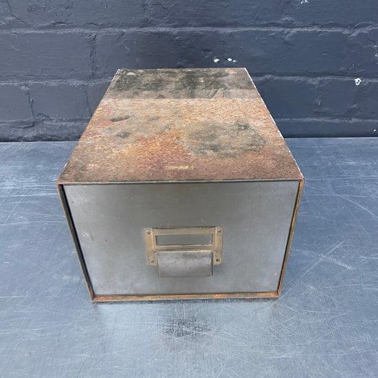 Green metal drawers Qty 1