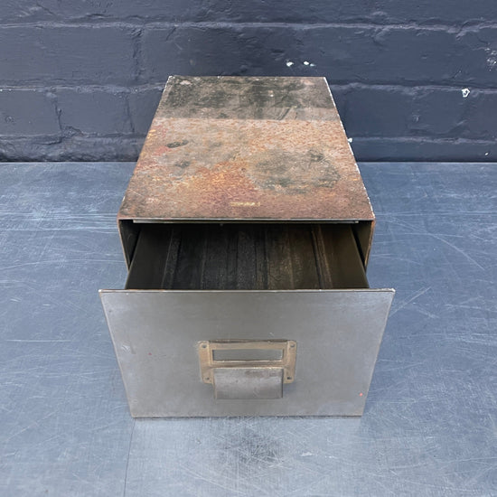 Green metal drawers Qty 1