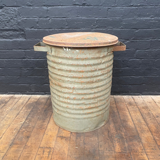Ribbed grey bin Qty 1