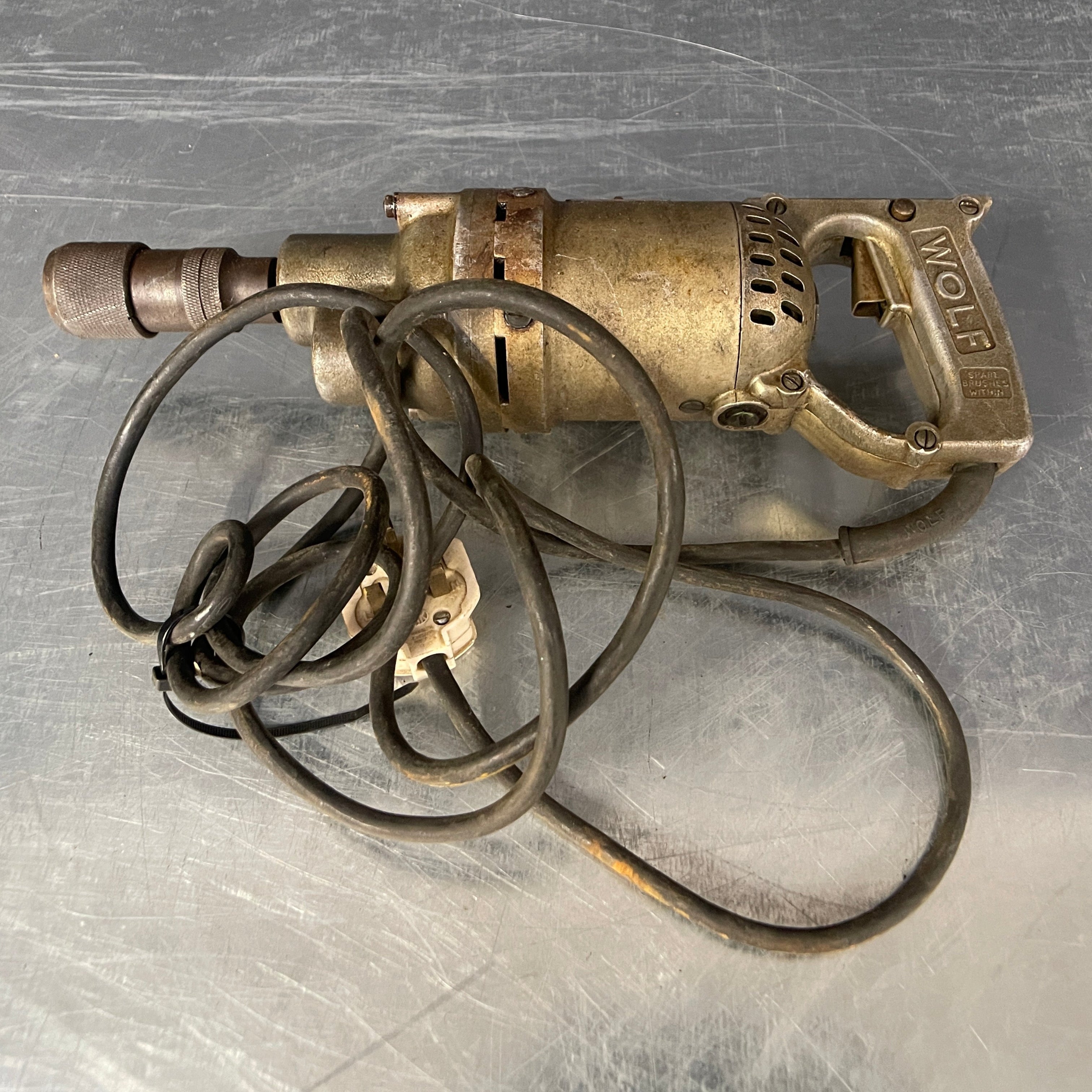 Industrial powerhouse props prop rental hire vintage movie film set dec heavy wolf drill driver