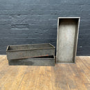 Industrial powerhouse props prop rental hire vintage movie film set dec industrial steel bin tins storage