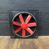 Industrial powerhouse props prop rental hire vintage movie film set dec large red fan