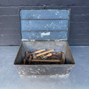 Industrial powerhouse props prop rental hire vintage movie film set dec lead lined box tools steel