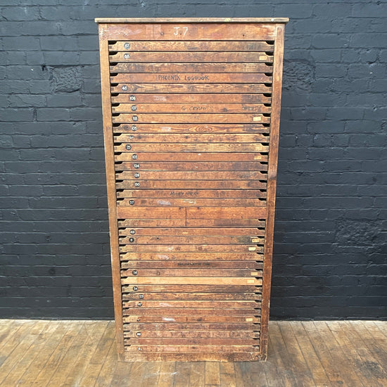 Letterpress cabinet drawers Qty 3