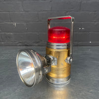 Industrial powerhouse props prop rental hire vintage movie film set dec light lighting copper red pifco lamp