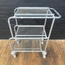 Industrial powerhouse props prop rental hire vintage movie film set dec light lighting galvanised trolley cart