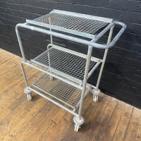 Industrial powerhouse props prop rental hire vintage movie film set dec light lighting galvanised trolley cart wheels