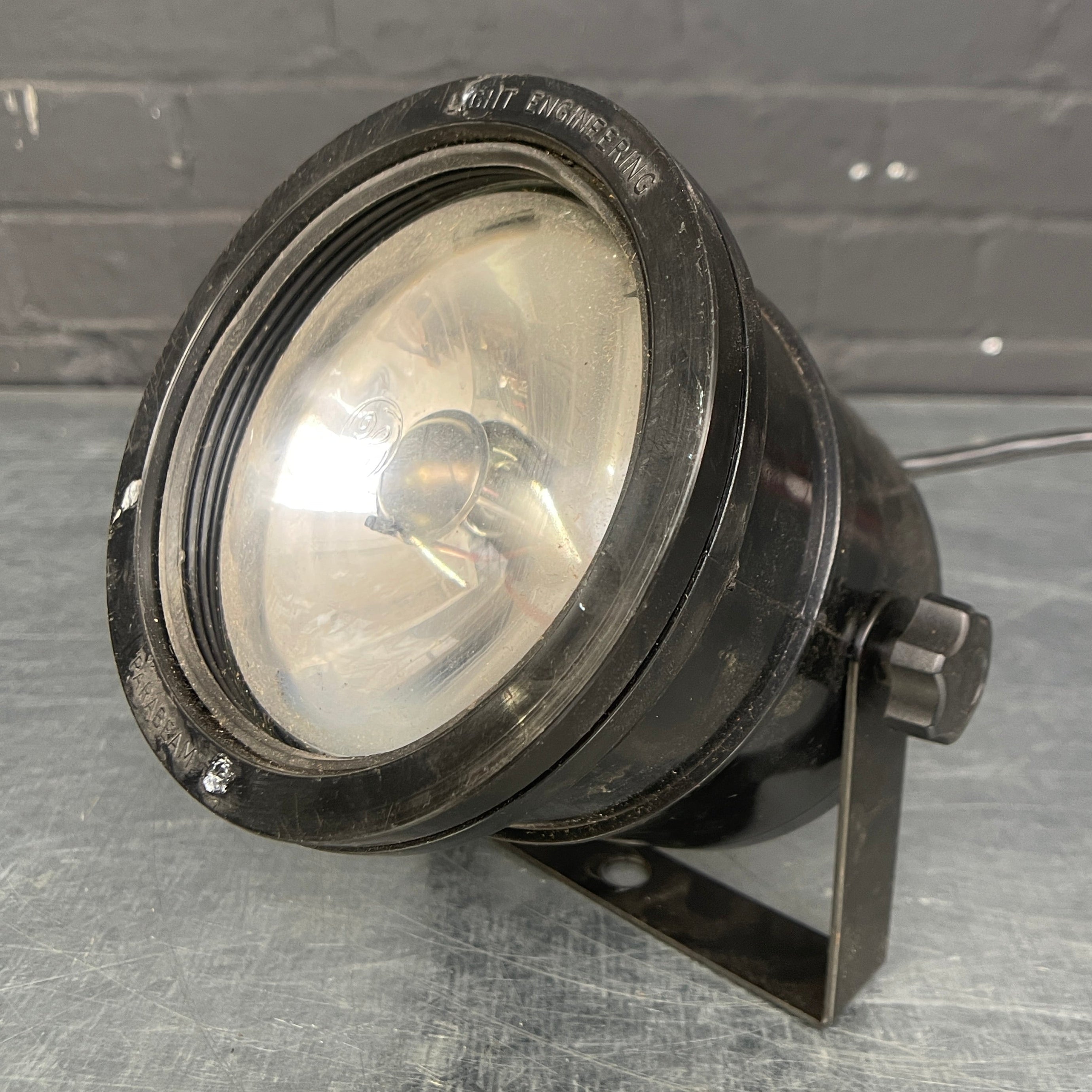 Industrial powerhouse props prop rental hire vintage movie film set dec light lighting parabeam spot lamp black