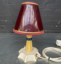 Industrial powerhouse props prop rental hire vintage movie film set dec light lighting table lamp shade red
