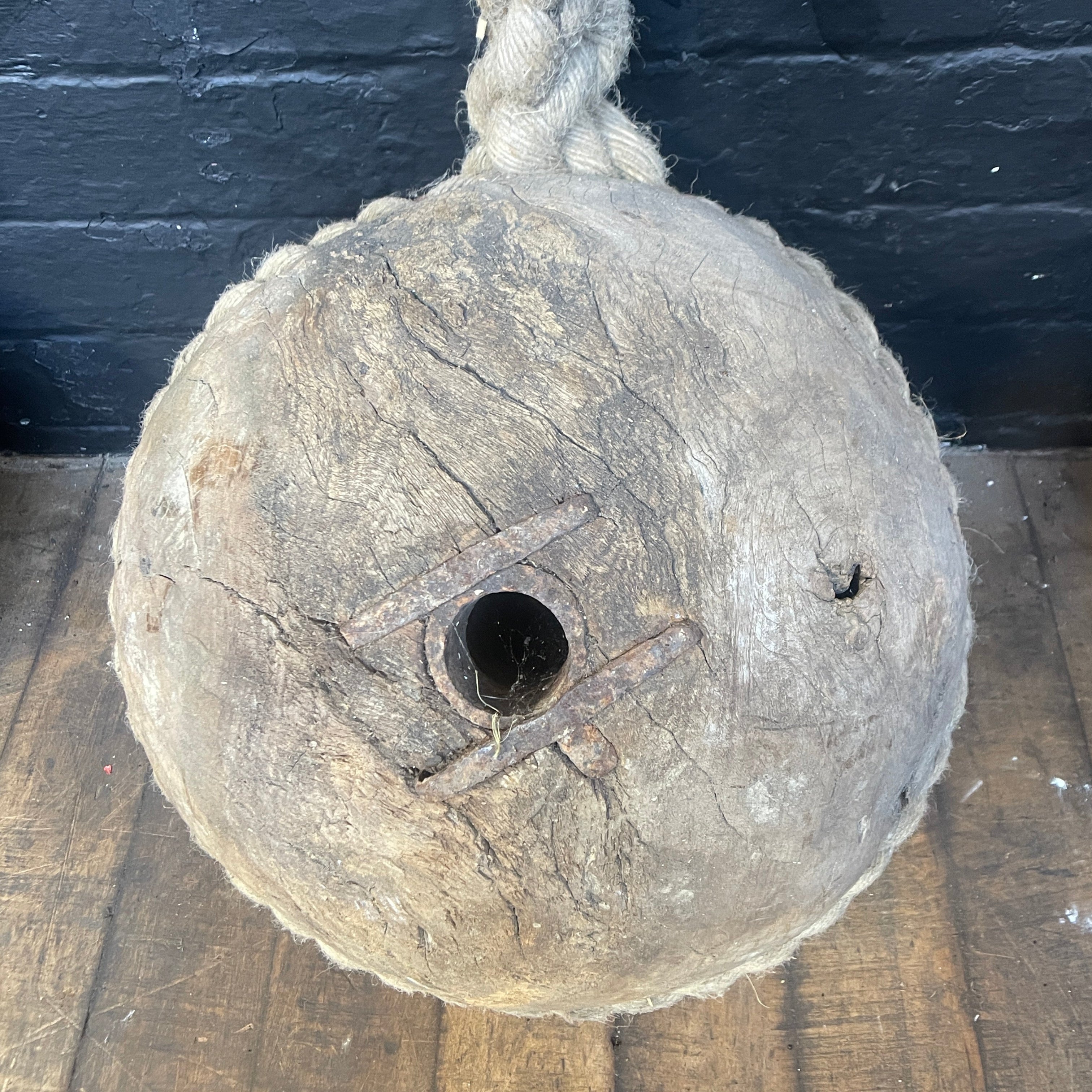 Industrial powerhouse props prop rental hire vintage movie film set dec nautical marine wooden buoys buoy rope 3