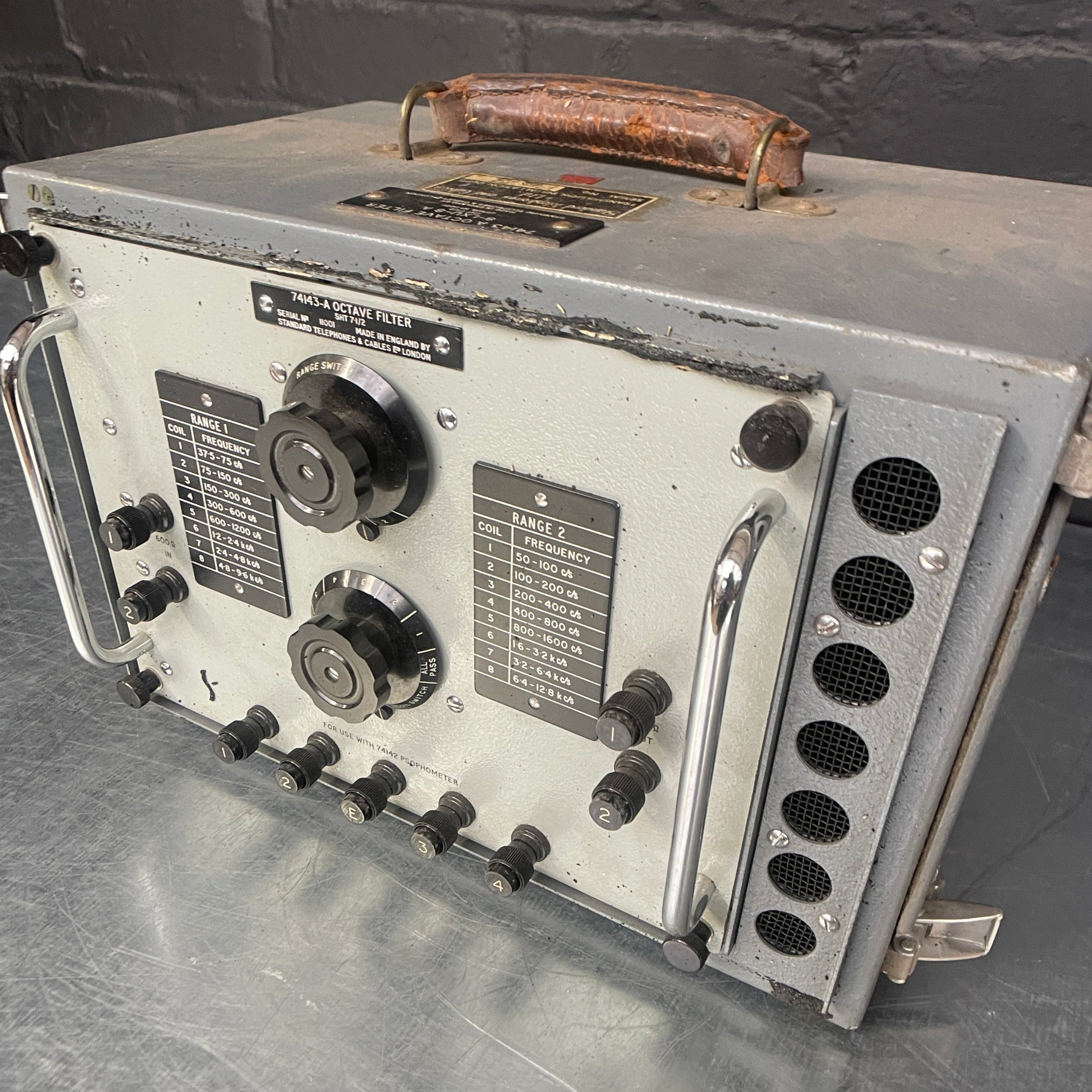 Industrial powerhouse props prop rental hire vintage movie film set dec octave filter standard telephone cables electrical 2