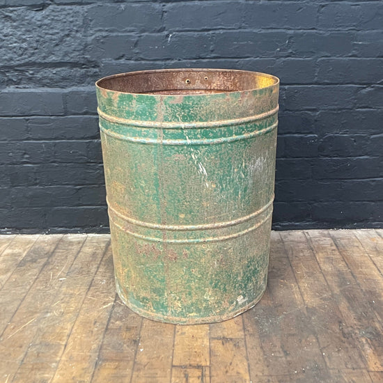 Green storage drum Qty 1