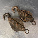 Industrial powerhouse props prop rental hire vintage movie film set dec rusty iron pulley