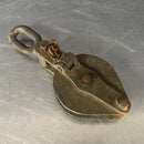 Industrial powerhouse props prop rental hire vintage movie film set dec rusty pulley hook one wheel
