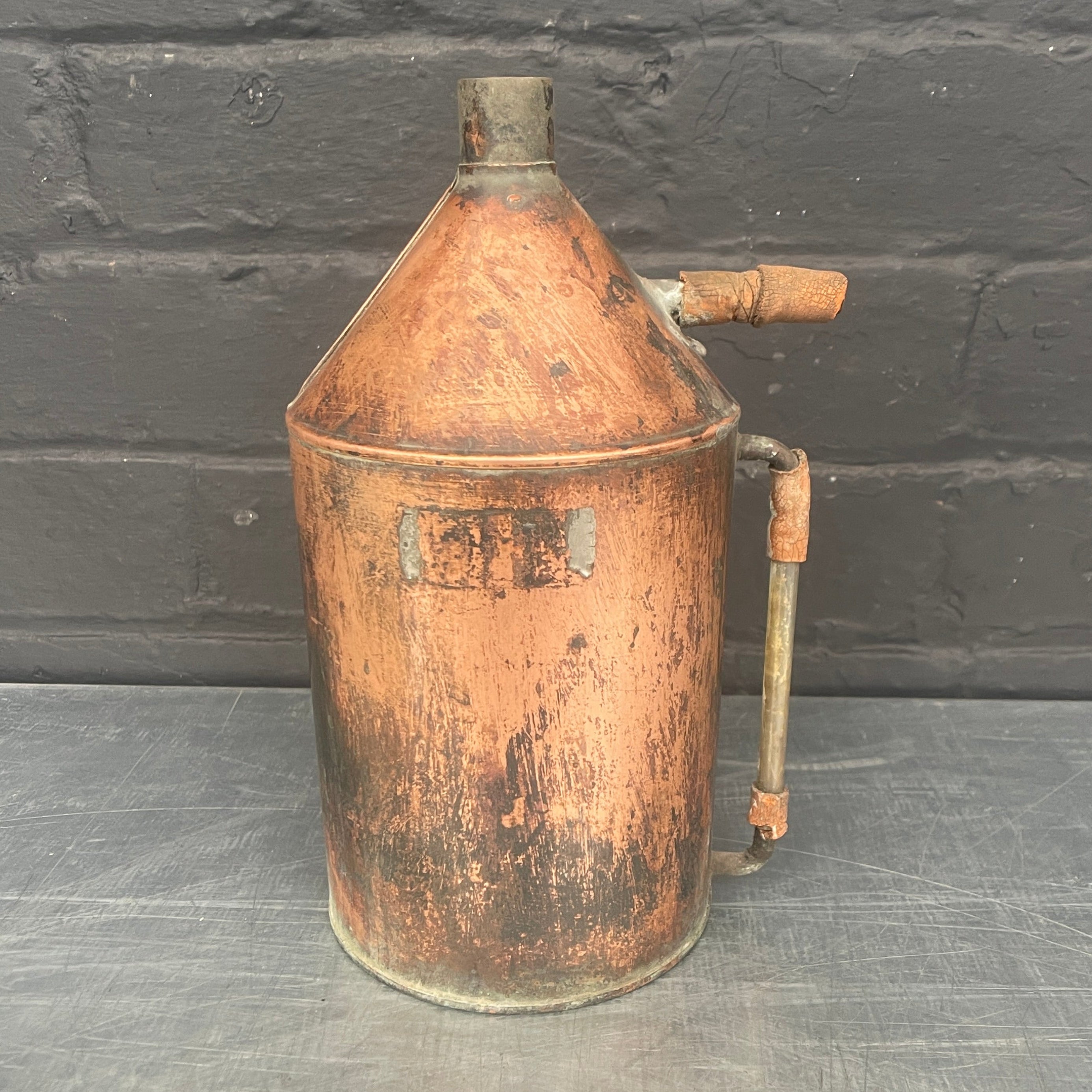 Industrial powerhouse props prop rental hire vintage movie film set dec scientific copper can cans containers lab 1