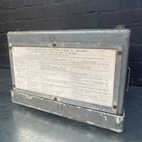 Industrial powerhouse props prop rental hire vintage movie film set dec signal generator box metal