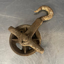 Industrial powerhouse props prop rental hire vintage movie film set dec small pulley hook wheel