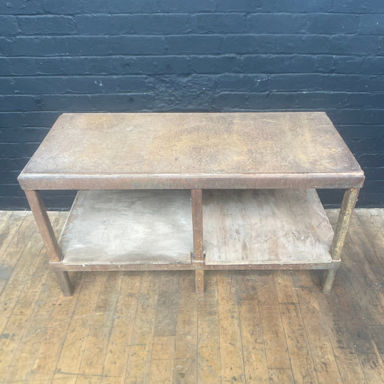 Steel workbench table Qty 1