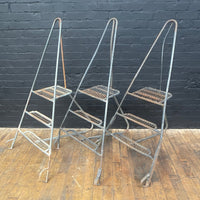 Industrial powerhouse props prop rental hire vintage movie film set dec triangular step ladders