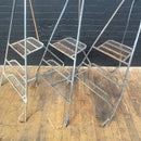 Industrial powerhouse props prop rental hire vintage movie film set dec triangular step ladders steel