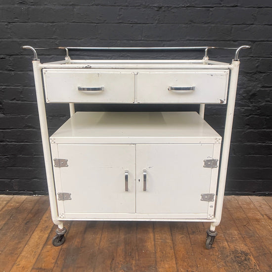 White medical trolley Qty 1