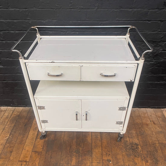 White medical trolley Qty 1