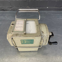 Industrial powerhouse props prop rental hire vintage tv movie film set dec Megger tester green