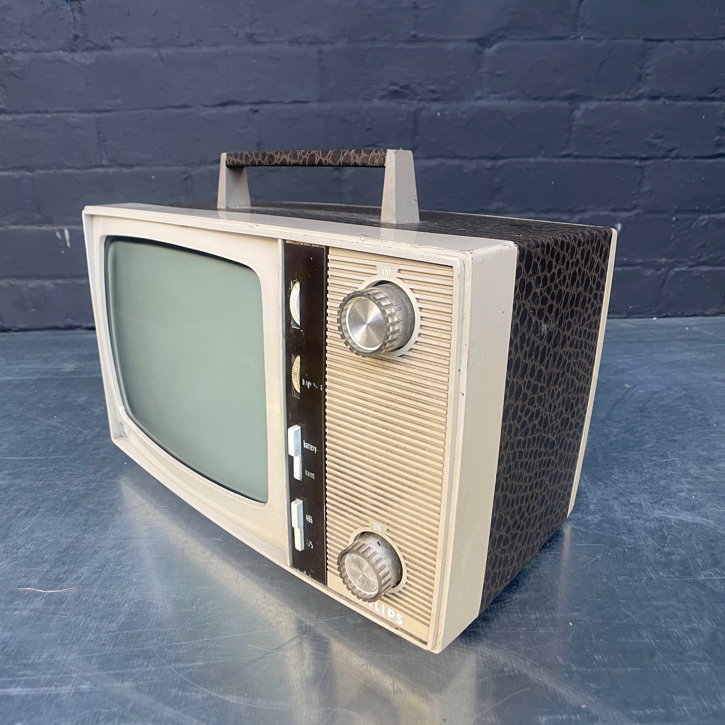 Industrial powerhouse props prop rental hire vintage tv movie film set dec Philips television 1960