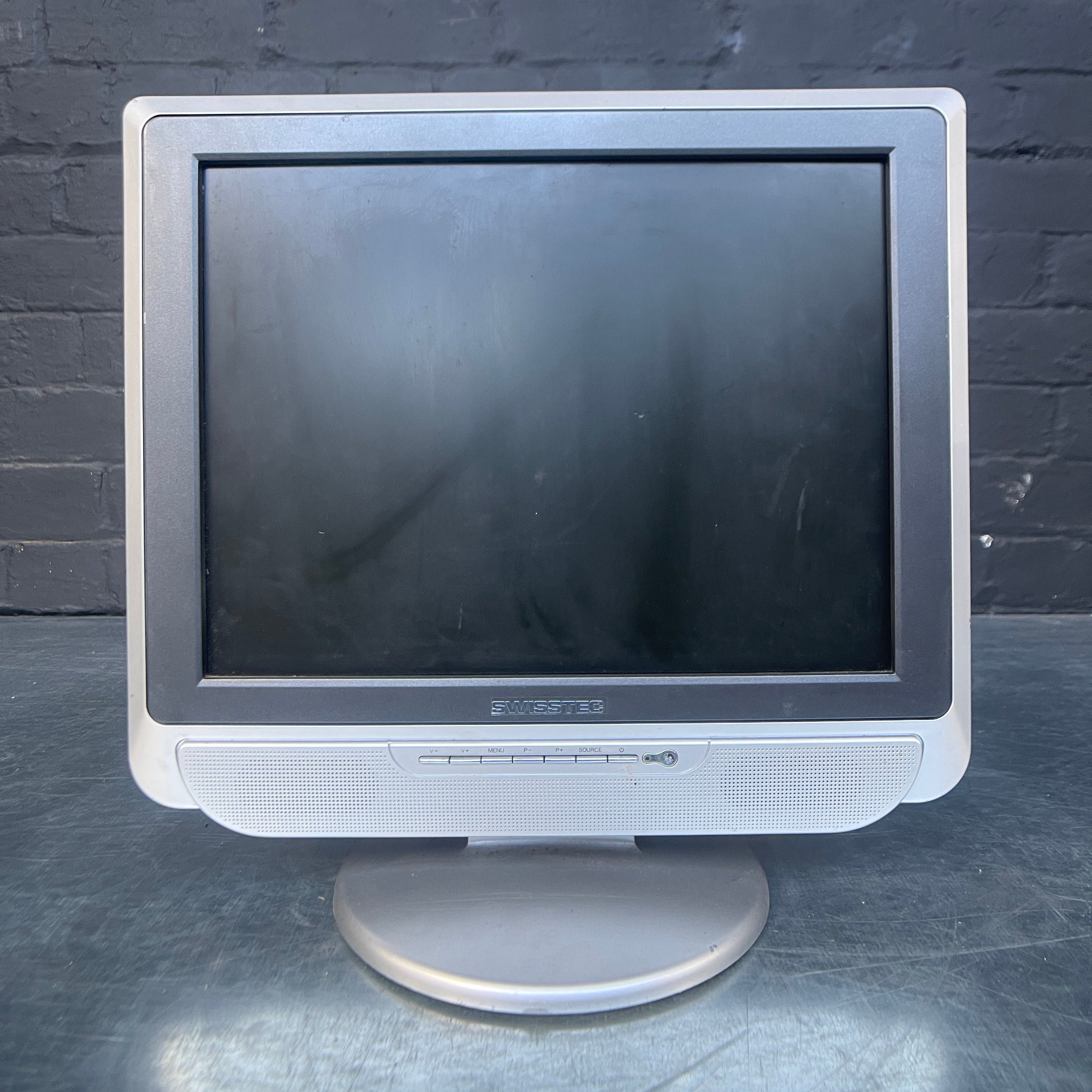 Industrial powerhouse props prop rental hire vintage tv movie film set dec Swiss Tec computer monitor computing