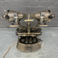Industrial powerhouse props prop rental hire vintage tv movie film set dec Synoptiscope squint tester optical optician