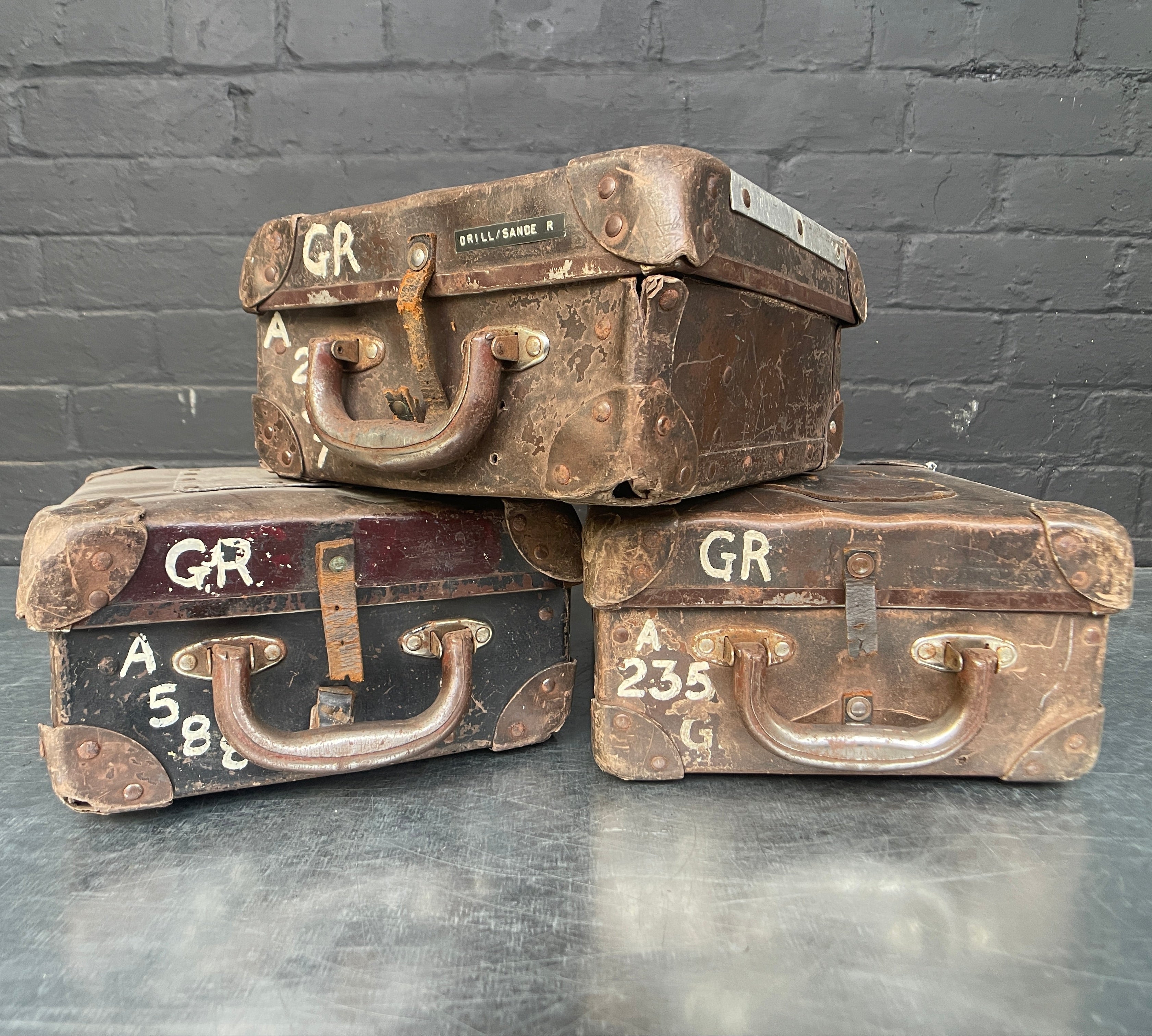 Industrial powerhouse props prop rental hire vintage tv movie film set dec bus conductor case