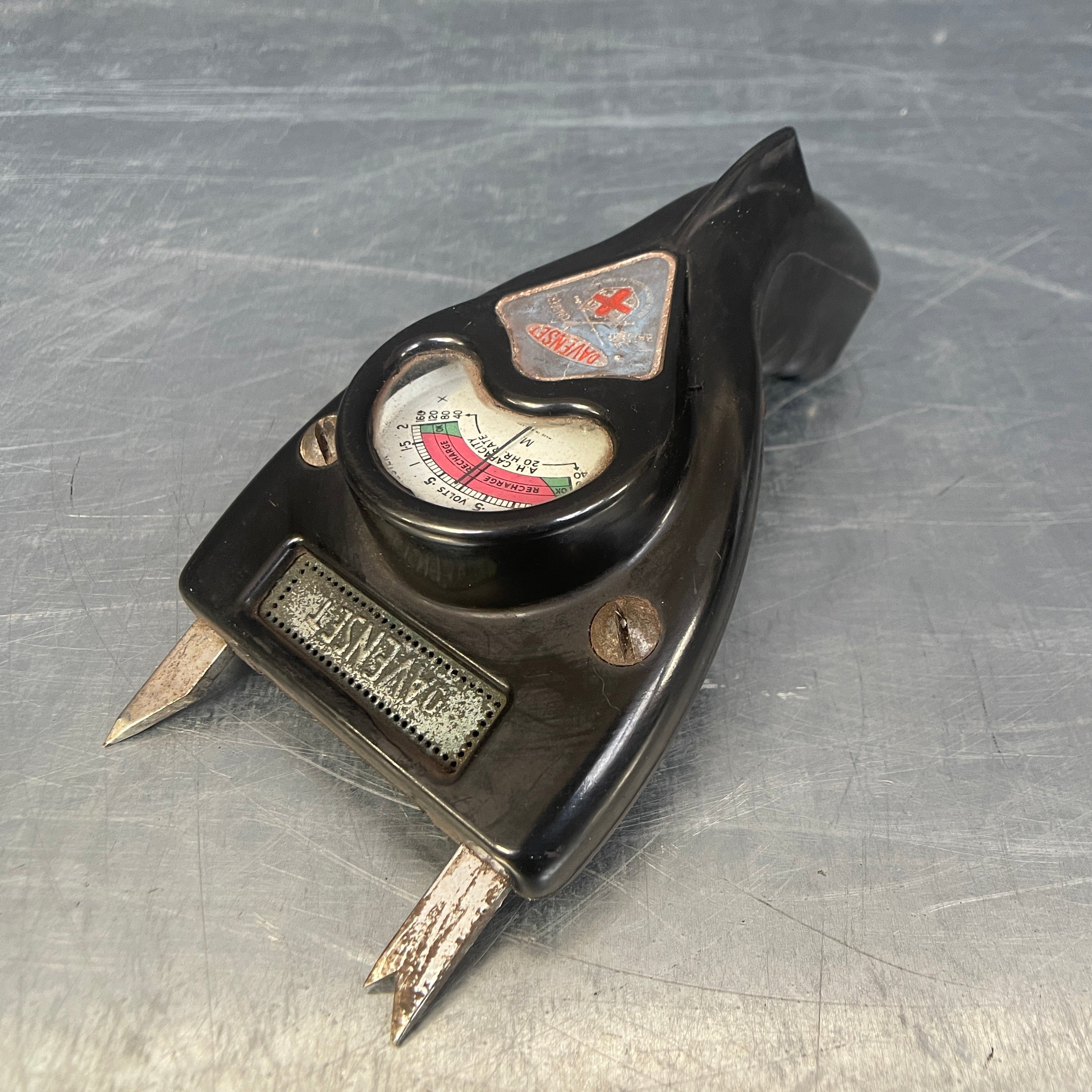 Industrial powerhouse props prop rental hire vintage tv movie film set dec volt battery tester 
