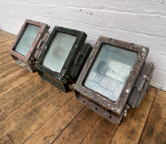 Industrial vintage flood lights
