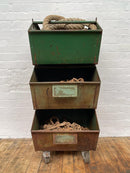 Powerhouse Props industrial green tote bins tins tubs crates rental hire