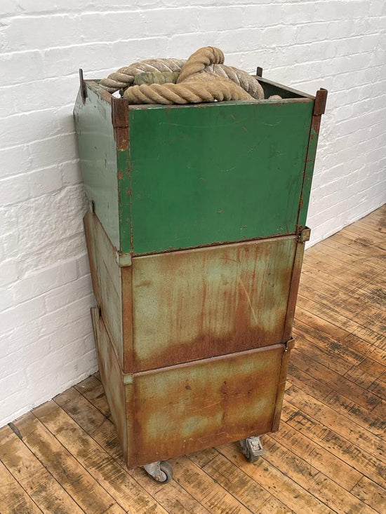 Large green tote stack Qty 4