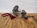 Powerhouse props industrial printing press red vintage rental hire