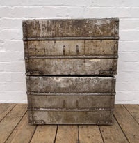 Powerhouse props industrial steel boxes metal containers crate box tin rental hire