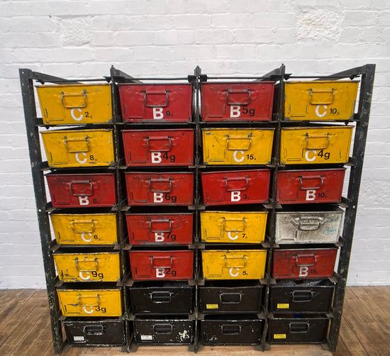 Shelving with tins Qty 1