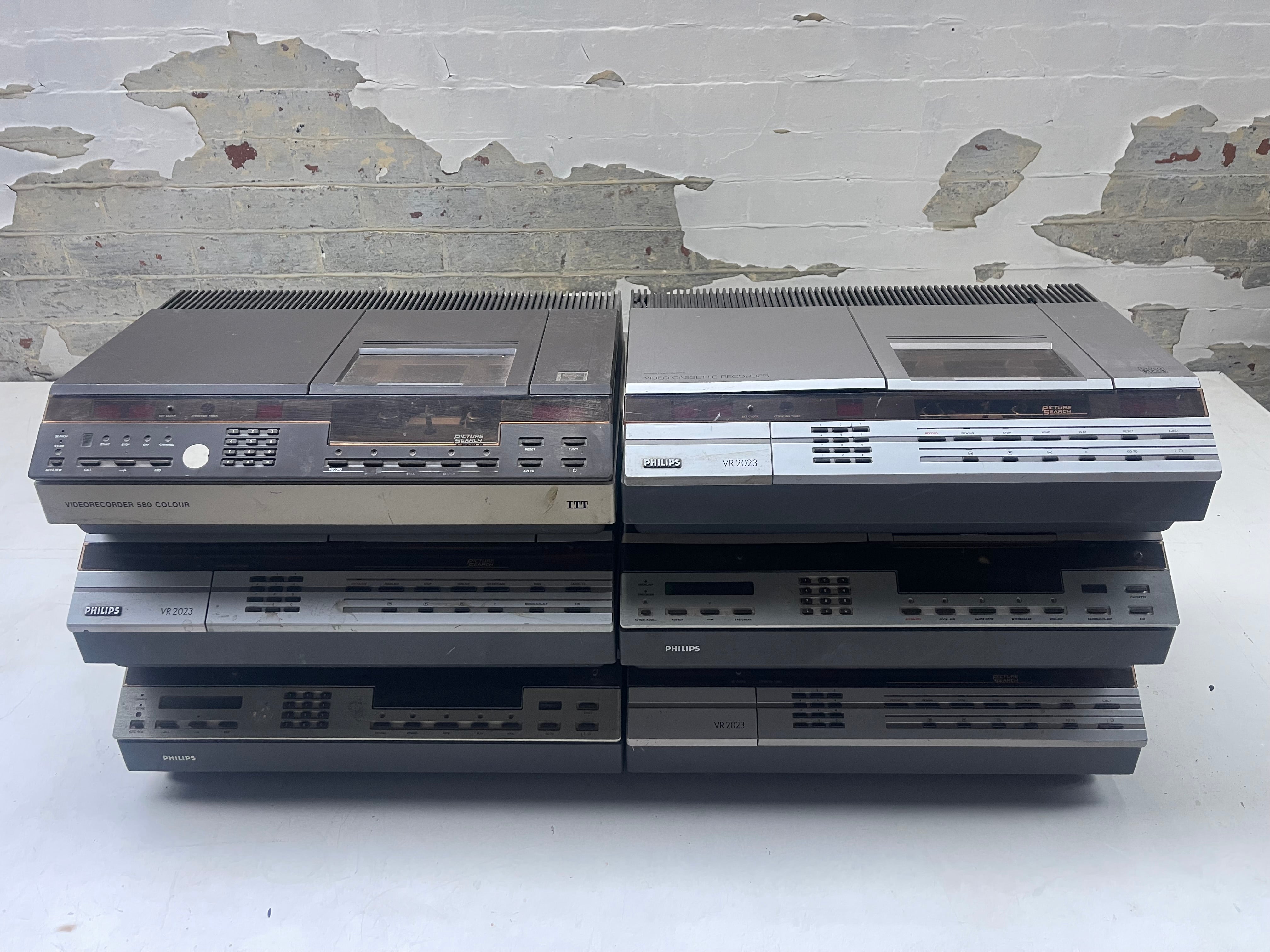 Powerhouse props vintage industrial VHS electrical recorder tape rental movie hire
