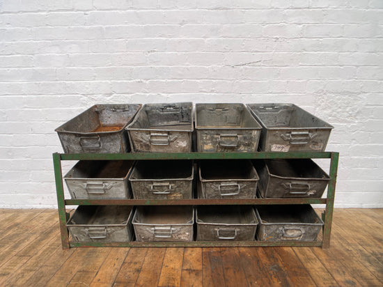 Steel tote shelving Qty 1