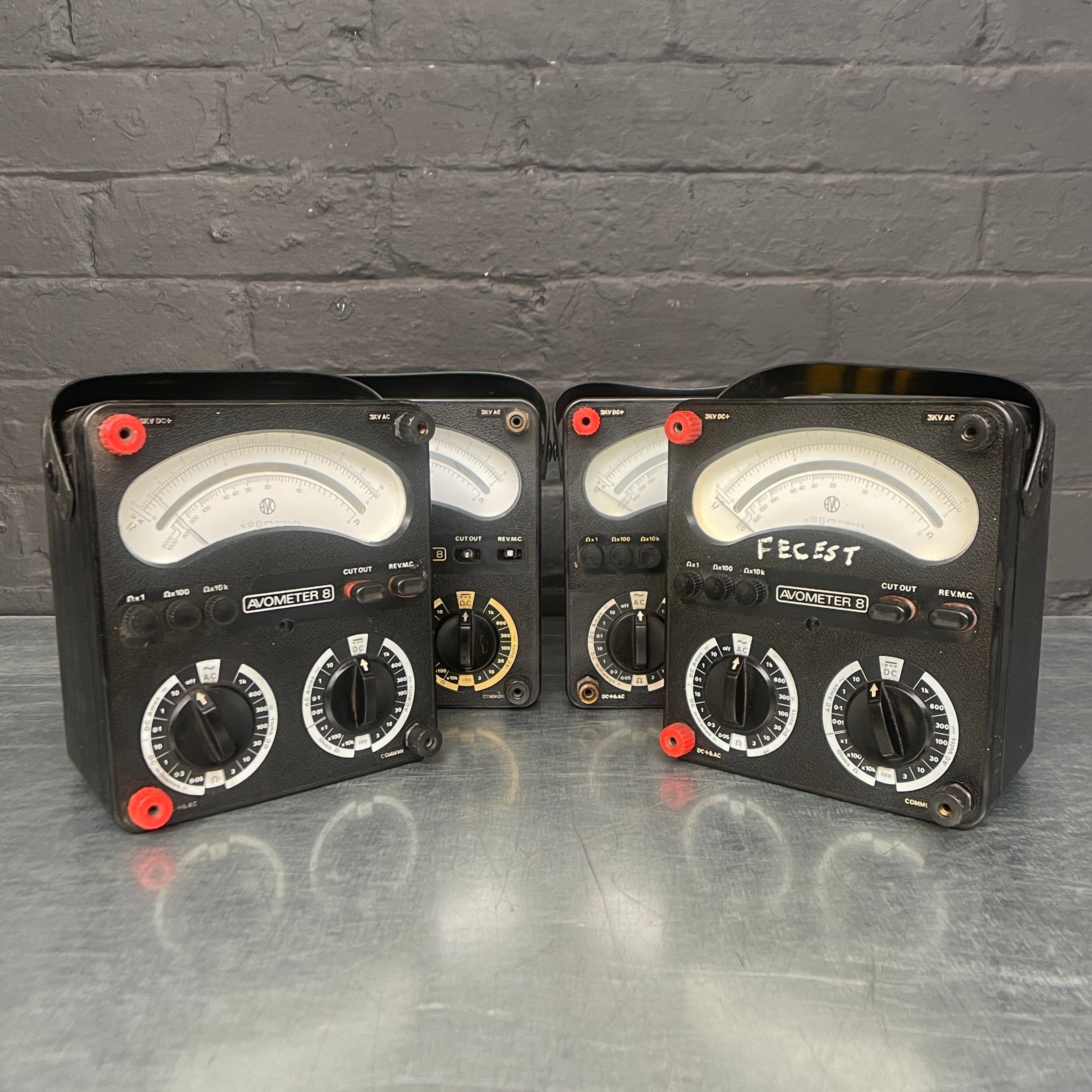 avometer volt tester electrical scientific Industrial powerhouse props prop rental hire vintage movie film set dec 2