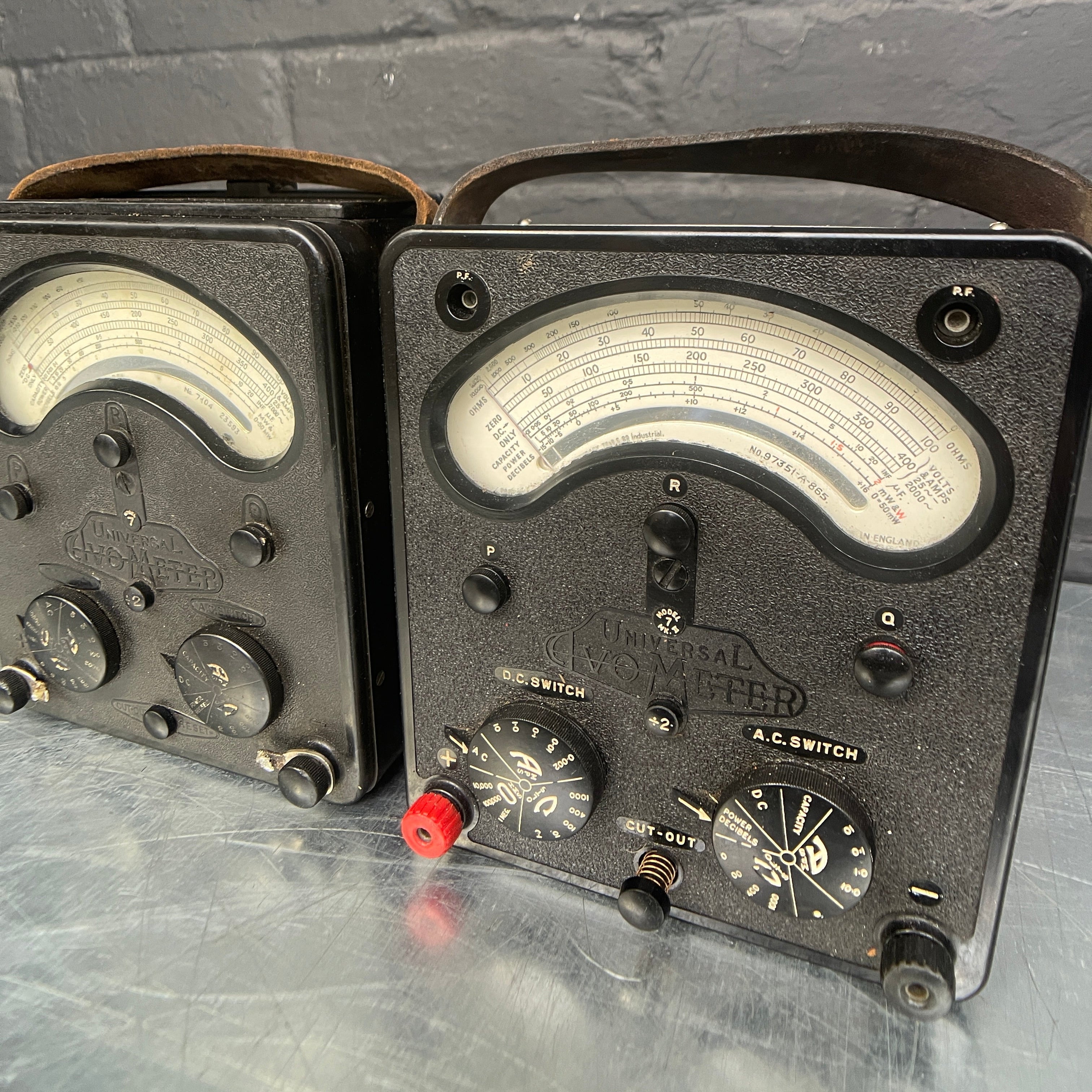 avometer volt tester electrical scientific Industrial powerhouse props prop rental hire vintage movie film set dec 7