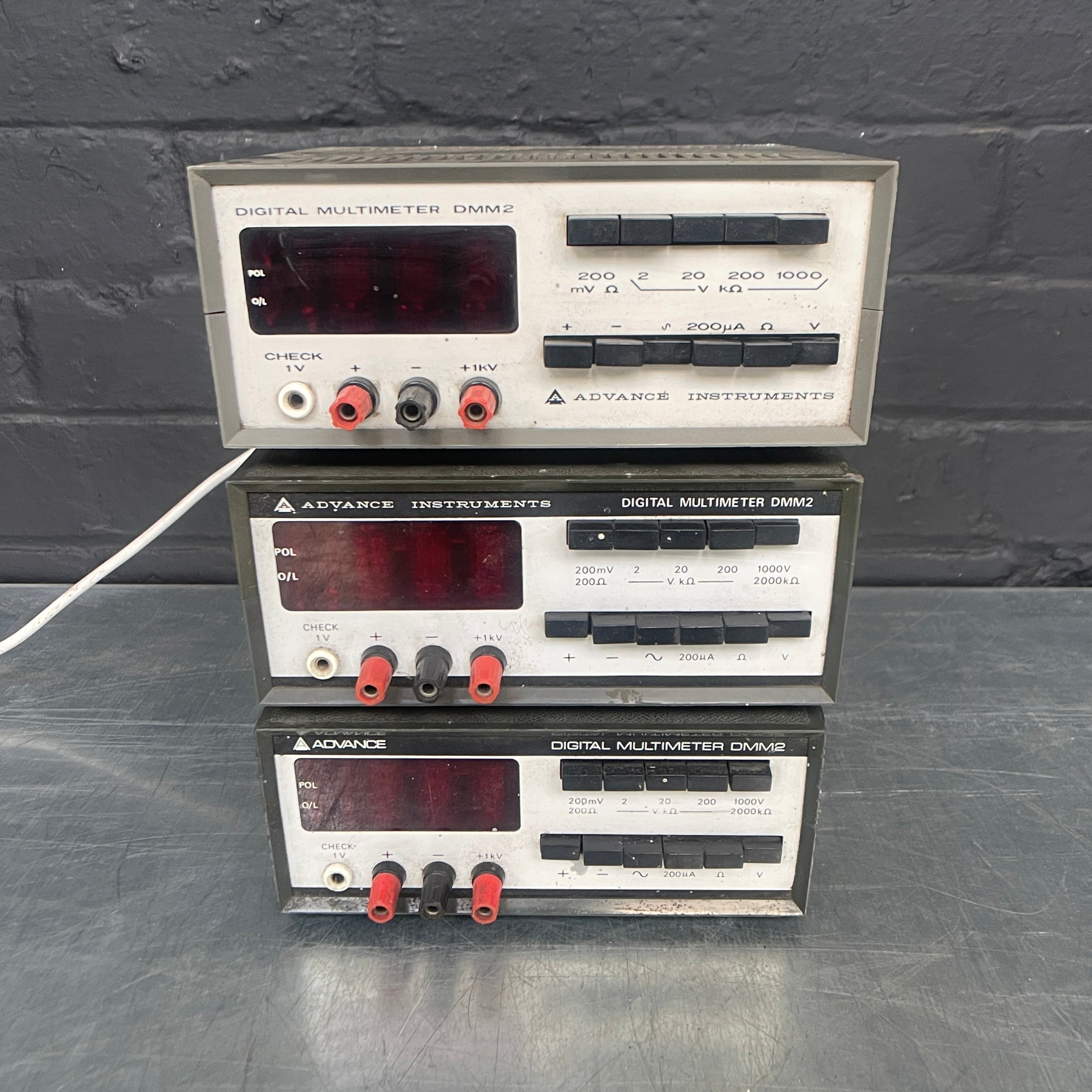 digital multimeter multi meter tester test electrical Industrial powerhouse props prop rental hire vintage movie film set dec