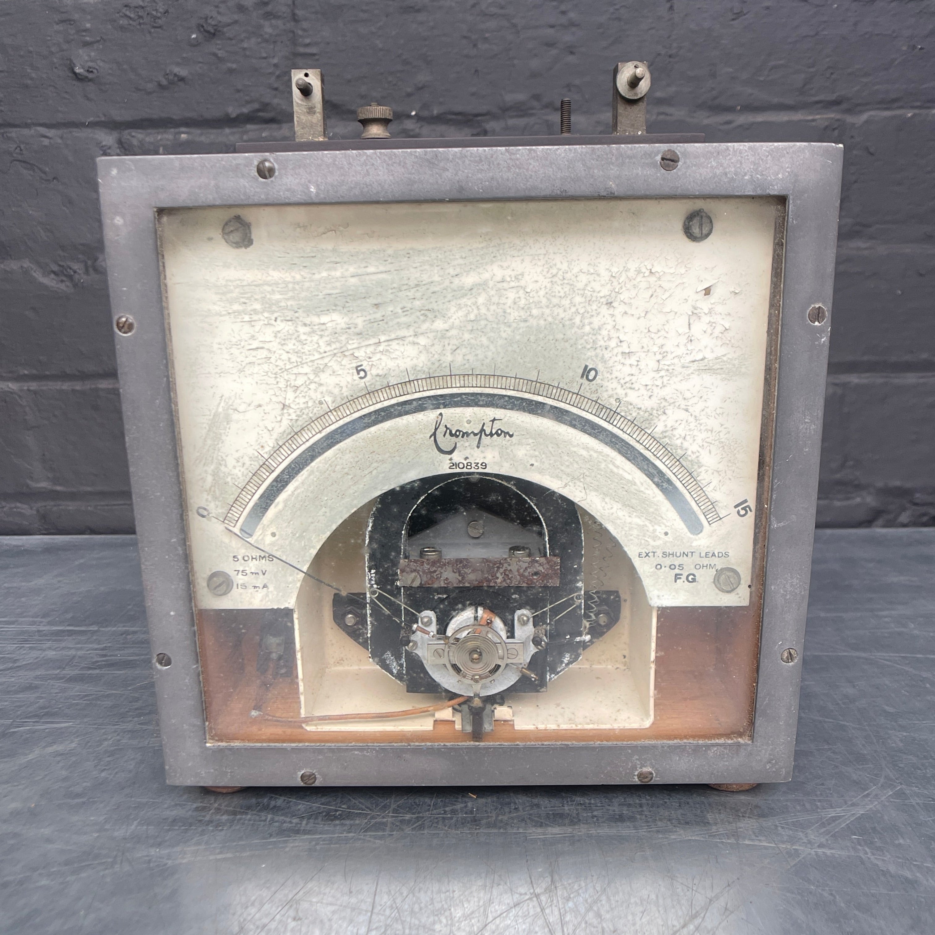 electrical OHMS meter tester scientific Industrial powerhouse props prop rental hire vintage movie film set dec